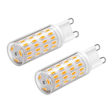 Imagem de Lyslykke Lâmpada LED G9 branca regulável 12V 24V AC/DC 5W 63LED 4014SMD para iluminação de armários, lâmpadas de cabeceira, trailer, campista, fuzileiro naval - Pacote com 2