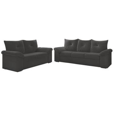 Imagem de Conjunto de Sofá 2 e 3 Lugares Taurus Veludo Mamflex