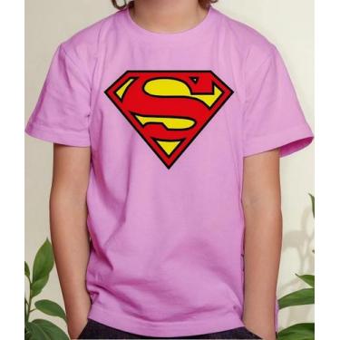 Imagem de Camiseta Camisa Juvenil Infantil Menina Menino Super mann Super Hom em
