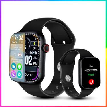 Imagem de Relógio Inteligente Smartwatch Preto Pro Série 9 Masculino Feminino - 