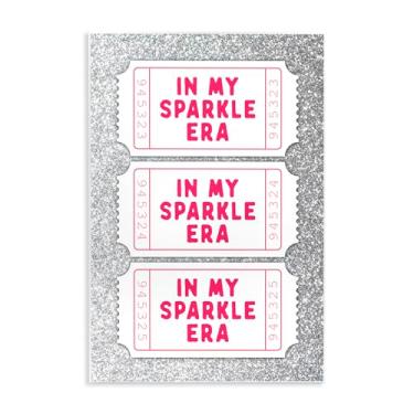 Imagem de Stupell Industries Arte de placa de parede My Sparkle Era Ticket Stubs, design por Lettered and Lined, 15 x 10