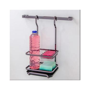Imagem de Porta Sabão Detergente Esponja Suporte Cozinha P/ Pendurar