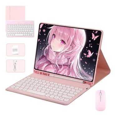 Imagem de Kit Capa para Samsung Tab S8 Ultra : Capa para Tablet + Teclado Removível + Mouse