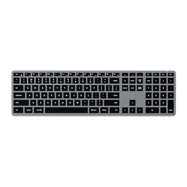 Imagem de Satechi Teclado Slim X3 Iluminado Bluetooth Keypad Numérico - Teclas Iluminadas e Sinc Varios Dispositivos - Para M2/ M1 MacBook Pro/Air, M2/ M1 iPad Pro/Air, M2 Mac Mini, iMac M1 (Cinza Espacial)