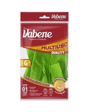 Imagem de Luva Látex Multiuso Quality Forte Vabene Verde P