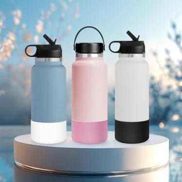 Imagem de Capa de bota de silicone para acessórios Stanley Cup, tampa inferior de garrafa de água protetora para copo com alça