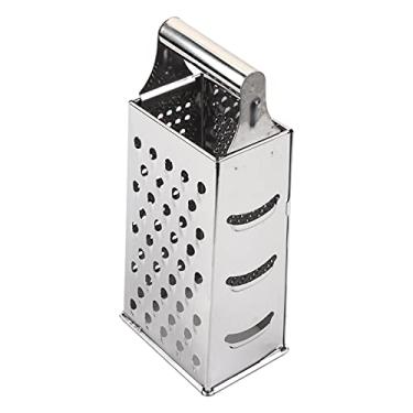 Imagem de QANYEGN Ralador de queijo de aço inoxidável, ralador em caixa, descascador de frutas vegetal de metal, ralador de caixa para batata, chocolate, parmesão, gengibre