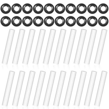 Imagem de 20 peças dobradiças de porta de garagem silenciosas mangas de rolo ABS dobradiça de porta de garagem fácil de usar dobradiça de porta de garagem redutor de ruído portas de garagem rodas mangas de rolo