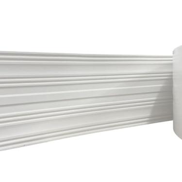 Imagem de Moldura Rodameio Eva Autocolante Flexível Terr 20cmx8mm Branco - 10 Metros