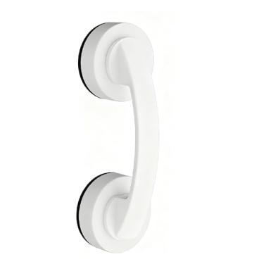 Imagem de Maçaneta de porta com ventosa, sem perfuração, maçanetas deslizantes de banheiro sem danos, design minimalista moderno de liga de zinco para porta de vidro, armários, guarda-roupas, refrigeradores