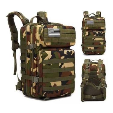 Imagem de Mochila Tática Militar 50 Litros 1000d Resistente A Água Camuflagem Te