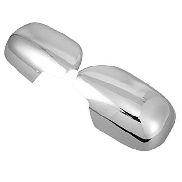 Imagem de Tampas de Espelho Retrovisor Banhadas por Cromo, Kit de Acabamento para Prado FJ120 HILUX SURF HIACE Com Proteção contra Arranhões, Estilo Agressivo, Instalação Fácil