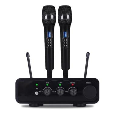 Imagem de Yamnweo Microfone de karaokê sem fio S-88 com entrada de fibra óptica – Microfone UHF cantante para TV, alto-falante, amplificador, DSP anti-uivo, alcance de 200 m, fonte de alimentação tipo C