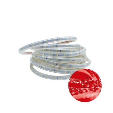 Imagem de Kit 10 Metros Fita Led Taschibra 5W/M Ip67 Vermelha 220V