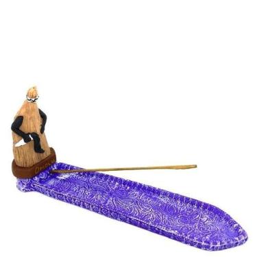 Imagem de Incensário Régua Omolu Com Palha 27 Cm Em Resina - Lua Mística - 100% 