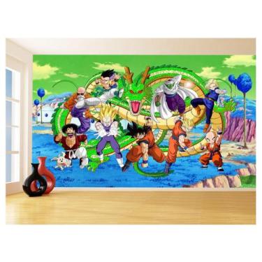 Imagem de Papel De Parede Dragon Ball Goku Vegeta Anime 3,5M Dbz383 - Você Decor