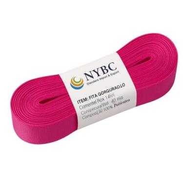 Imagem de Fita de Gorgurão Fina 10 mm Rosa Chiclete 10 metros