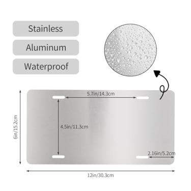 Imagem de Placa de licença fofa de Natal de polvo para placas dianteiras de carro alumínio metal adequado para placa de porta de caminhão bar café acessórios automotivos para homens mulheres 15 x 30 cm