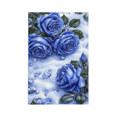 Imagem de Nadoabtm Placa de cobertura para interruptor de luz, rosa azul com cristais de gelo, impressão de arte, 1 gangue, capas de placa de interruptor, capa de tomada elétrica, sem dispositivo, placa de