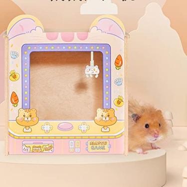 Imagem de Generic Casa de Hamster de Madeira Grande Espaço Sem Fundo Seguro para Usar para Dormir Brincar Descansar Adequado para Pequenos Animais de Estimação Placa Orgânica Transparente Alta