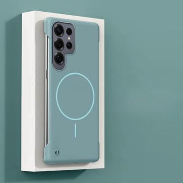 Imagem de Capas magnéticas para celular Samsung Galaxy S25 S24 S23 S22 Ultra Plus S25 (para Galaxy S24 Ultra/Azul)