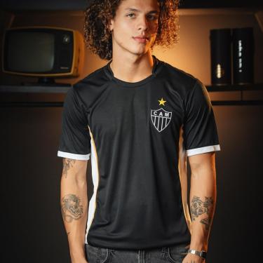 Imagem de Camisa Atlético Mineiro Dry Preta Masculina-Masculino