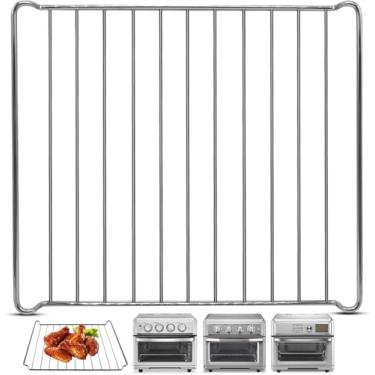 Imagem de Replacement Air Fryer cooling rack for Cuisinart TOA-70 65 60 Air Fryer Convection Toaster Oven, 12.4''*11'' Air Fryer Stainless Steel Wire Rack Basket Tray Accessories Parts, Dishwasher Safes