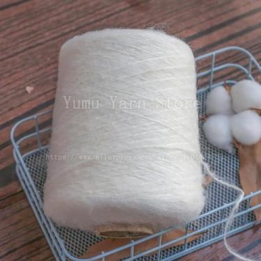 Imagem de JGHITROME Mohair fio de lã de caxemira fio de crochê fofo 500 g/1 peça super macio quente crochê caxemira mohair fio de tricô à mão lã acrílico anti-bolinhas suéter cachecol fio (nº 140)