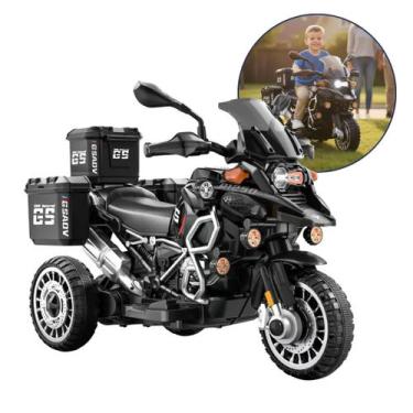 Imagem de Motoca Elétrica Infantil 6V com Som e Luz  Moto Triciclo Esportiva - Z