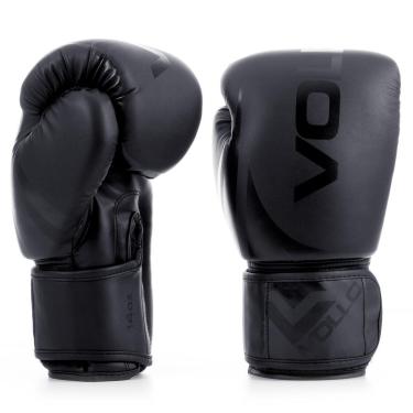 Imagem de Luva de Boxe Muay Thai Kickboxing Training 14oz Preta Vollo-Unissex