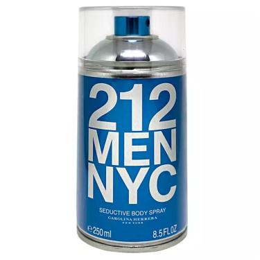 Imagem de Perfume Carolina Herrera 212 Men Body Spray Masculino 250ml