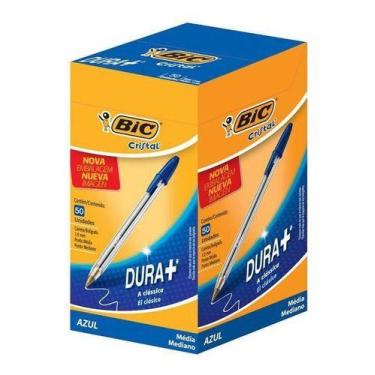 Imagem de Caneta Esferográfica Bic Cristal 50 Unidades, Azul