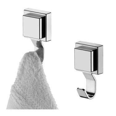 Imagem de Kit 2 Cabide Gancho Multiuso Suporte Porta Toalha Com Ventosa - Future