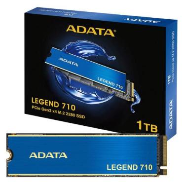 Imagem de SSD M.2 1TB Adata Legend 710 NVMe 1.4 PCIe GEN3x4 Leitura 2.400 MBs e 
