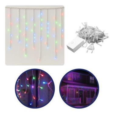 Imagem de Pisca Pisca Cascata 3,9m 300leds Branco Colorido Natal 220v - wincy, 2