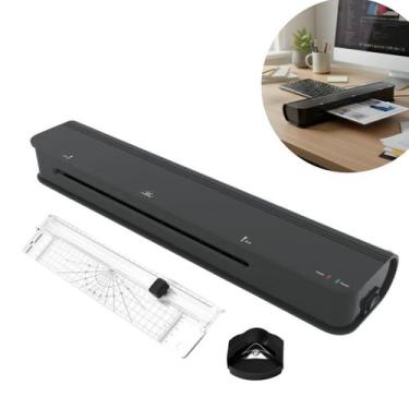Imagem de Plastificadora Laminadora A3 A4 A5 A6 360W Quente Frio Guilhotina e Ac