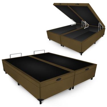 Imagem de Box Baú Max Ultra 158CM Queen Size Suede com Estrutura em MDF Camurça Maxispuma