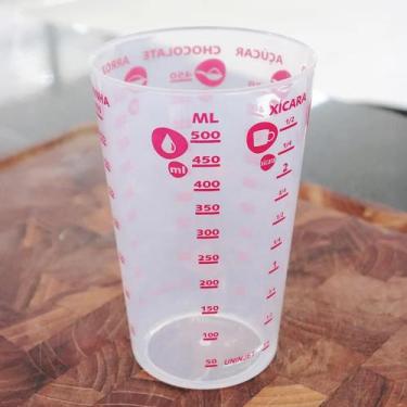 Imagem de Copo Plástico Medidor Graduado 500ml Livre De Bpa Dosador - UNINJET