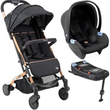 Imagem de Carrinho de Bebe Zap Burigotto Bebe Materna Base ISOFIX Metal Cobre