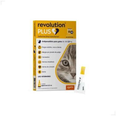 Imagem de Antipulgas Revolution Plus 1,25 a 2,5 kg 1 Pipeta Medida:0,25Ml - Zoet