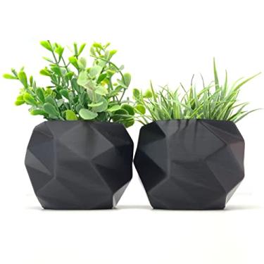 Imagem de 2 Vasinhos Cachepot Suculenta Ervas Decora Mesh Mini P75