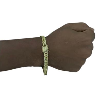 Imagem de Pulseira 8mm de moeda antiga laminada dupla