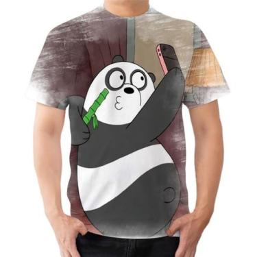 Imagem de Camiseta Camisa Urso Sem Curso Panda Pardo Pola Sexy Selfie - Estilo K