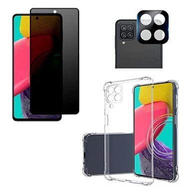 Imagem de Kit Capa Anti Impacto + Pelicula Anti Spy + Pelicula Câmera Compatível Samsung M53 (Galaxy M53)