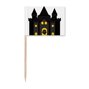 Imagem de Castelo de Conto de Fadas Ilustração Colorida Palito de Dente, Bandeiras Marcador Topper Decoração de Festa
