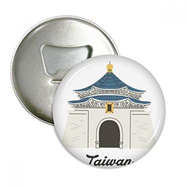 Imagem de Taiwan Travel Chiang Kai-shek Memorial Hall abridor de garrafas ímã de geladeira emblema multifuncional