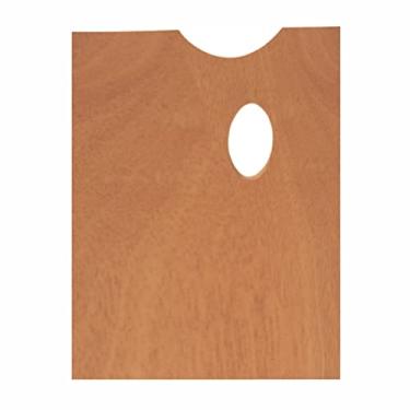 Imagem de Paleta para Pintura, Retangular, em Compensado Virola, Trident, 12411RT, Marrom, 31 x 40 cm