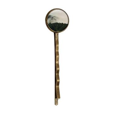 Imagem de Mountain Fog Forest Cloud Sky Retro Metal Hair Bobby Pin Headwear