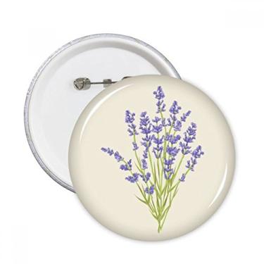 Imagem de Pintura de plantas de flores, lavanda, broches, decoração de roupas, 5 peças, presente