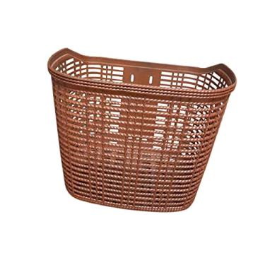 Imagem de Cesta de bicicleta de montanha dianteira, cesta de guiador de bicicleta armazenamento à prova d'água para carga de bicicleta de transporte de